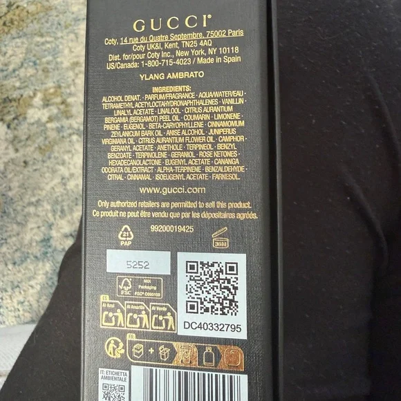 Gucci Ylang Ambre Perfume in Black and Gold - Picture 5 of 5